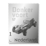 Zilveren Postzegel Donker Voort